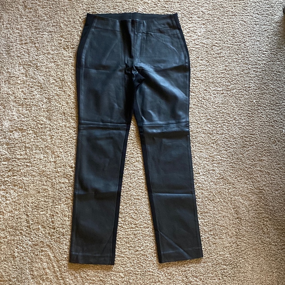 Chicos Black leather Jeggings